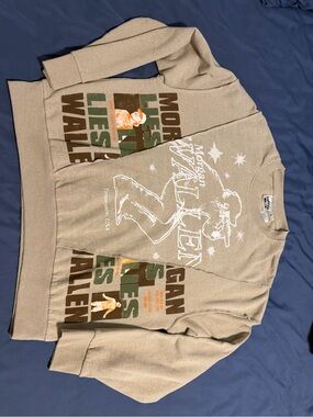 Morgan Wallen Graphic Sweatshirt Crew Neck Size Medium